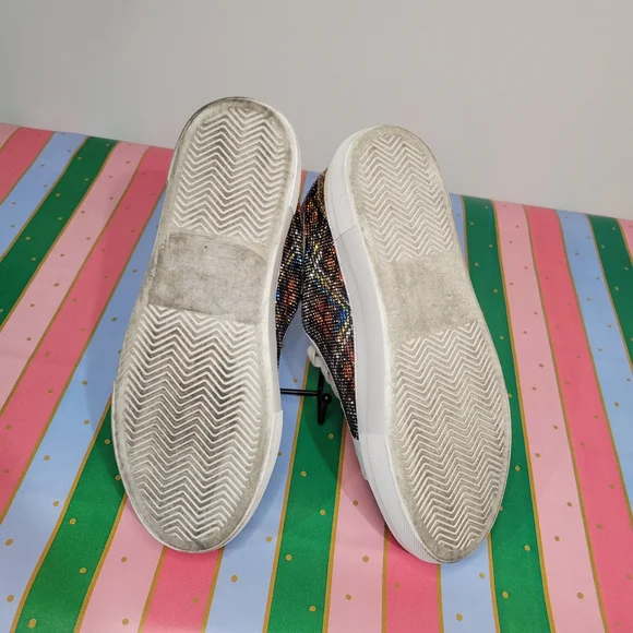 BETSEY JOHNSON Sneakers with Gold and Leopard Print - Picture 6 of 12